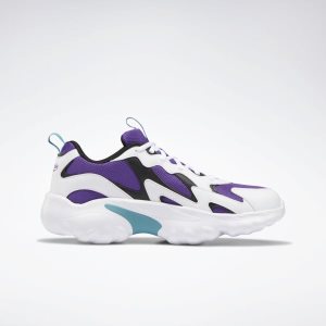 Adidasy Damskie Reebok DMX Series 1000 Białe/Fioletowe PL 05OYQBS